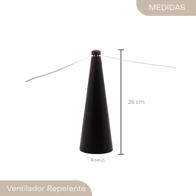 Ventilador Repelente de Mesa  (conjunto com duas unidades)